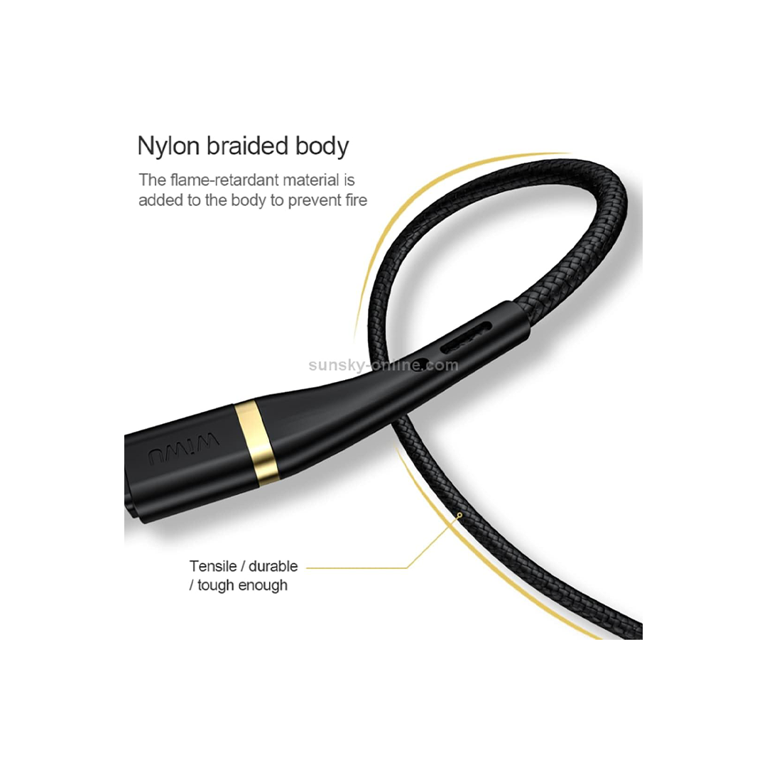 Wiwu ED-1022MB Elite Data Cable Ed-102 2.4A USB To Micro USB 2M – Black Wiwu ED-1022MB Elite Data Cable Ed-102 2.4A USB To Micro USB 2M – Black